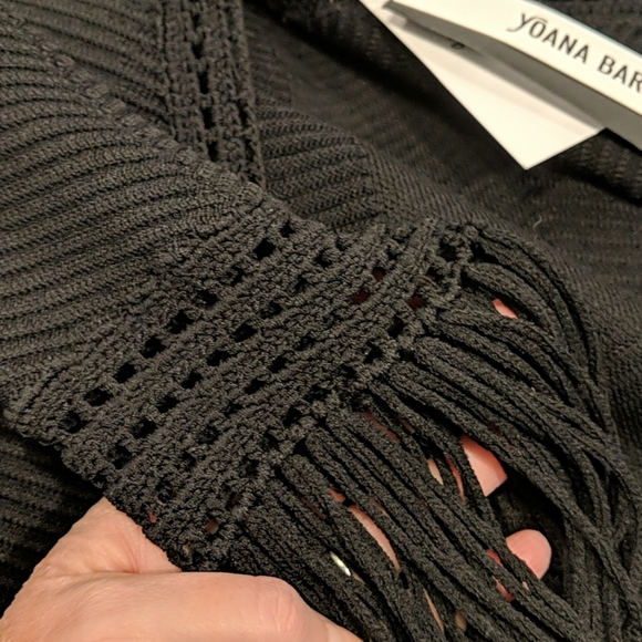Yoana Baraschi New Sweater Fringe Sleeve Jacket - Picture 2 of 9